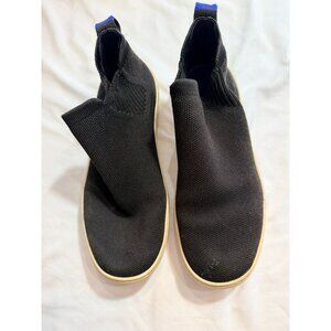 Rothys Black Knit Slip-On Sneakers Womens Size 6.5 Pre-Owned